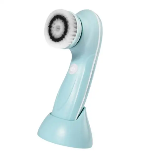 3-in-1 Electric Face Wash Brush Skin Clean Pore Cleaner SPA Beauty Relief Massager Rotating Rechargeable Facial Cleansing Brush