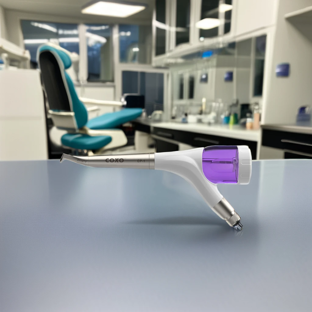 Dental Air Flow Polisher Teeth Sandblasting Machine Prophy Jet Equipment Manual Power Source Plastic and Metal Material