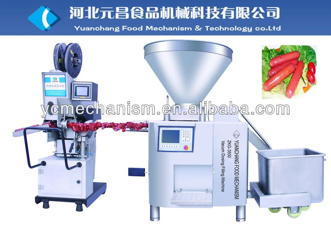 German Quality Vacuum Sausage Filling Machine Sausage Filler with Lifter Elevator