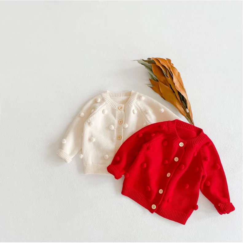 
Solid Cable Knitted Thickening Knit Baby Sweaters Winter Baby Clothes Kids Buttons Casual Quantity Cotton Wholesale Lovely Baby 