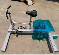 Custom Inflatable Water Pedal Bike Boat Water Sports Equipment Inflatable Floating Pedal Bicycle sea cycle water bike for Sale