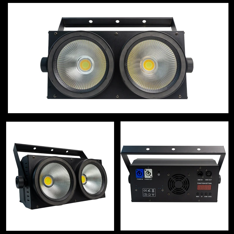 NEW 2eyes High Power 200W LED COB RGB LED light strip 2IN1 DMX Stage Effect Blinder Cool Warm White For DJ Stage Lighting Lamp