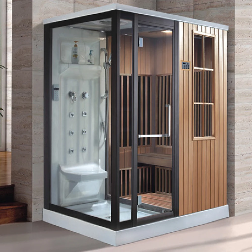 wood steam shower/ wooden steam cabinet/ wood sauna box steam bath