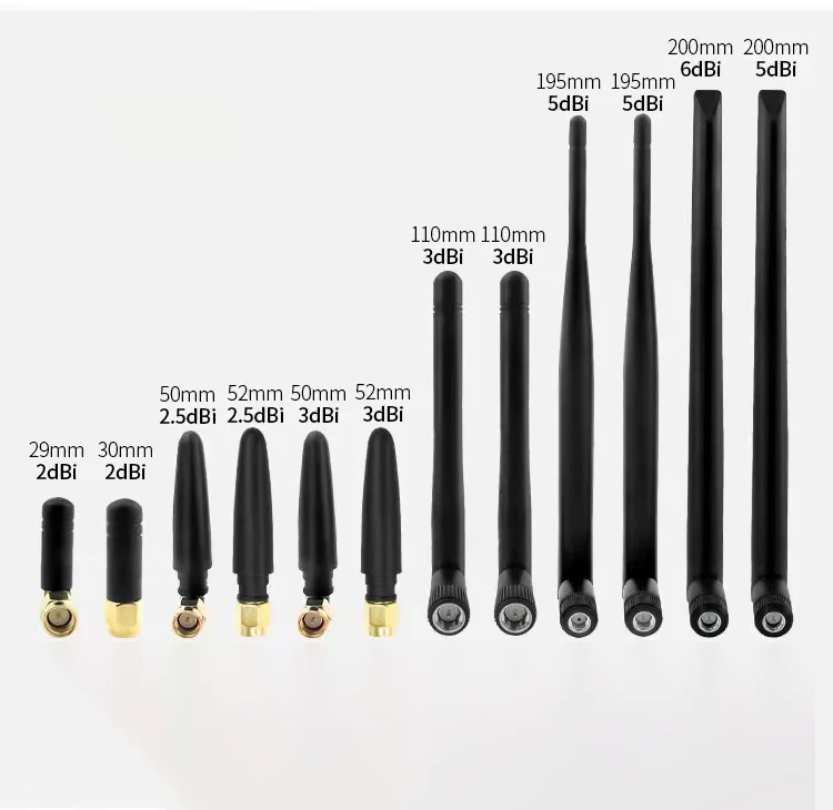 Yingshun High gain router antenna 5dBi with SMA rubber antenna