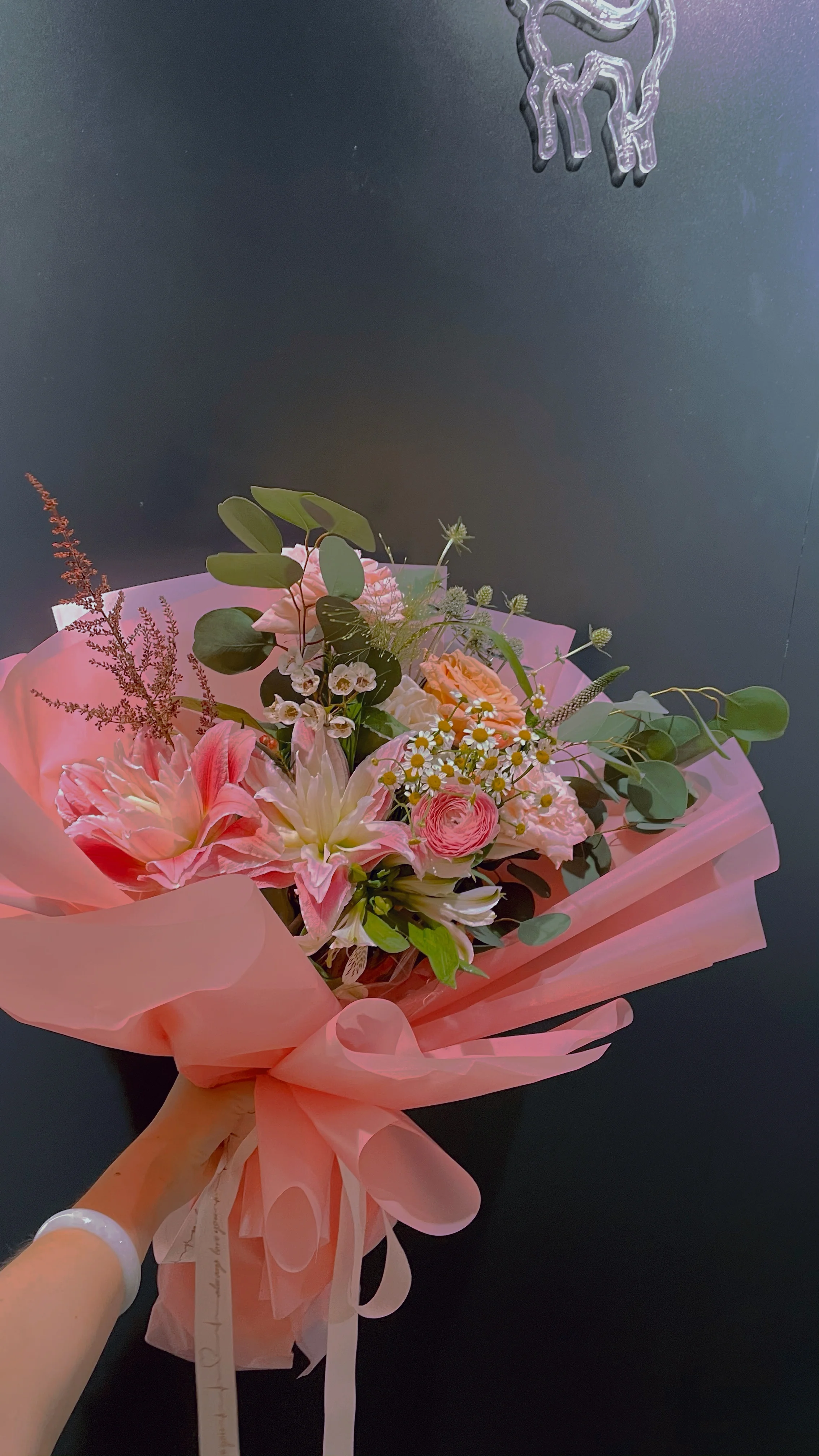 Yuhuiting flower pink bouquets for girls