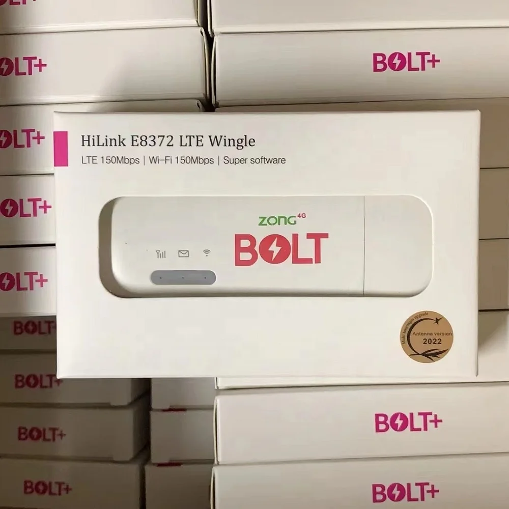 ZONG BOLT wireless dongle E8372h-153 4G hotspot usb wifi modem Cat4 150M 4G wifi USB router