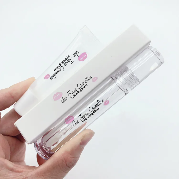 
2021 new lip gloss tube 7 ml private custom logo 