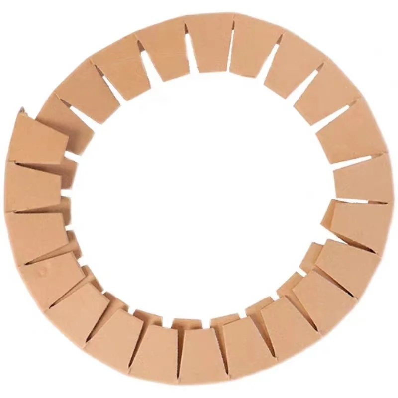 Custom Recyclable Cardboard And Wood Free Circle Cut Corner Boards Carton Angle Paper Corner Protectors Edgeboard For Packaging