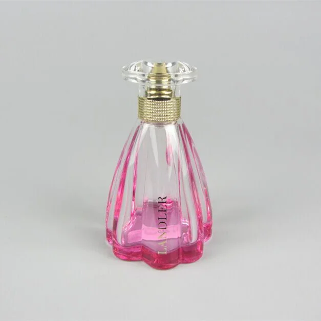 Make to Order pink perfume spray bottle 100ml perfume glass bottle