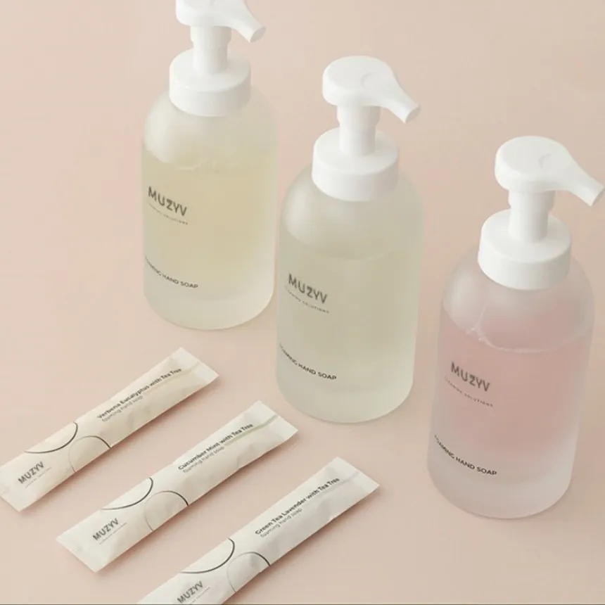 Wholesale private label high foaming hand soap cleaning tablets Zero-Waste Liquid Hand Wash starter kit powder hand wash