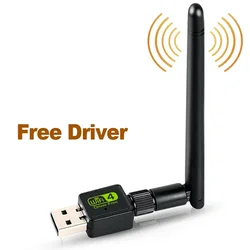 USB2.0 300Mbps 600Mbps Mini Wifi Adapter USB 5.8GHz 2.4GHz Receiver Wireless Network Card Lan Wi-Fi High Speed Antenna