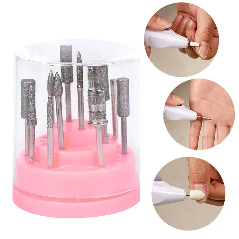 48 holes nail polishing pen head bits display box Manicure tools grinding head storage containers