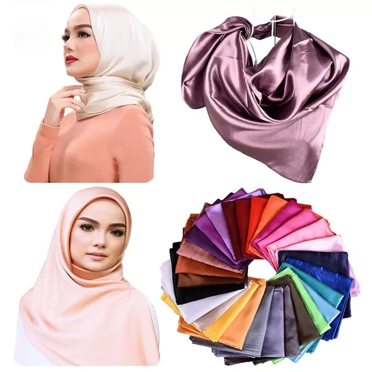 Factory wholesale Arab Dubai Muslim Plain chiffon scarf hijab women Malaysia head wrap scarf hijab