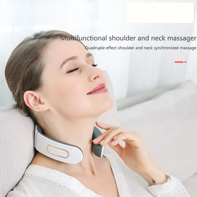 TENS Low Frequency Pulse Heating Cervical Spine Massage 4D Intelligent Electric Neck Massager