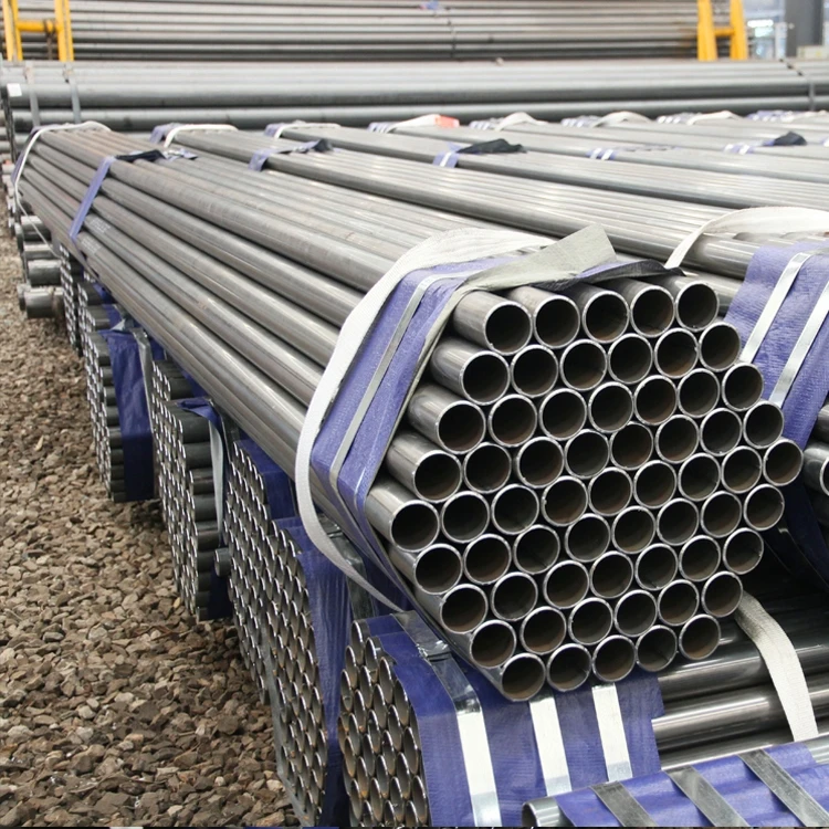 Material Price List Mild Carbon Steel Straight ERW Welded Black Steel Round Pipe