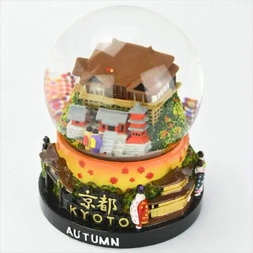 Snow Globe resin Japan Kyoto Autumn Kabuki Ninja Geisha Xmas Japanese city snow globe Travel gifts