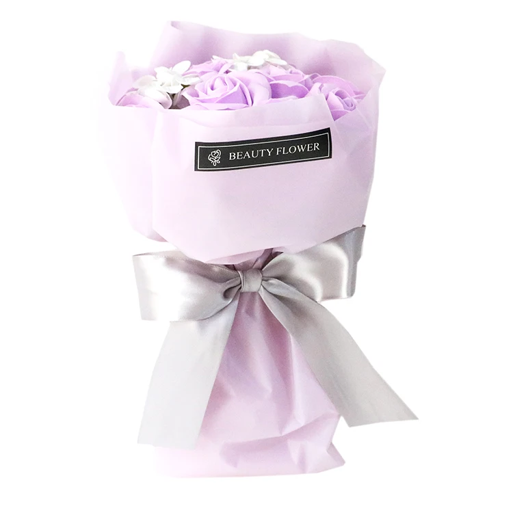 Valentines Day Birthday Gift Colorful Artificial Soap Rose Soap Flowers Bouquet Soap flowers
