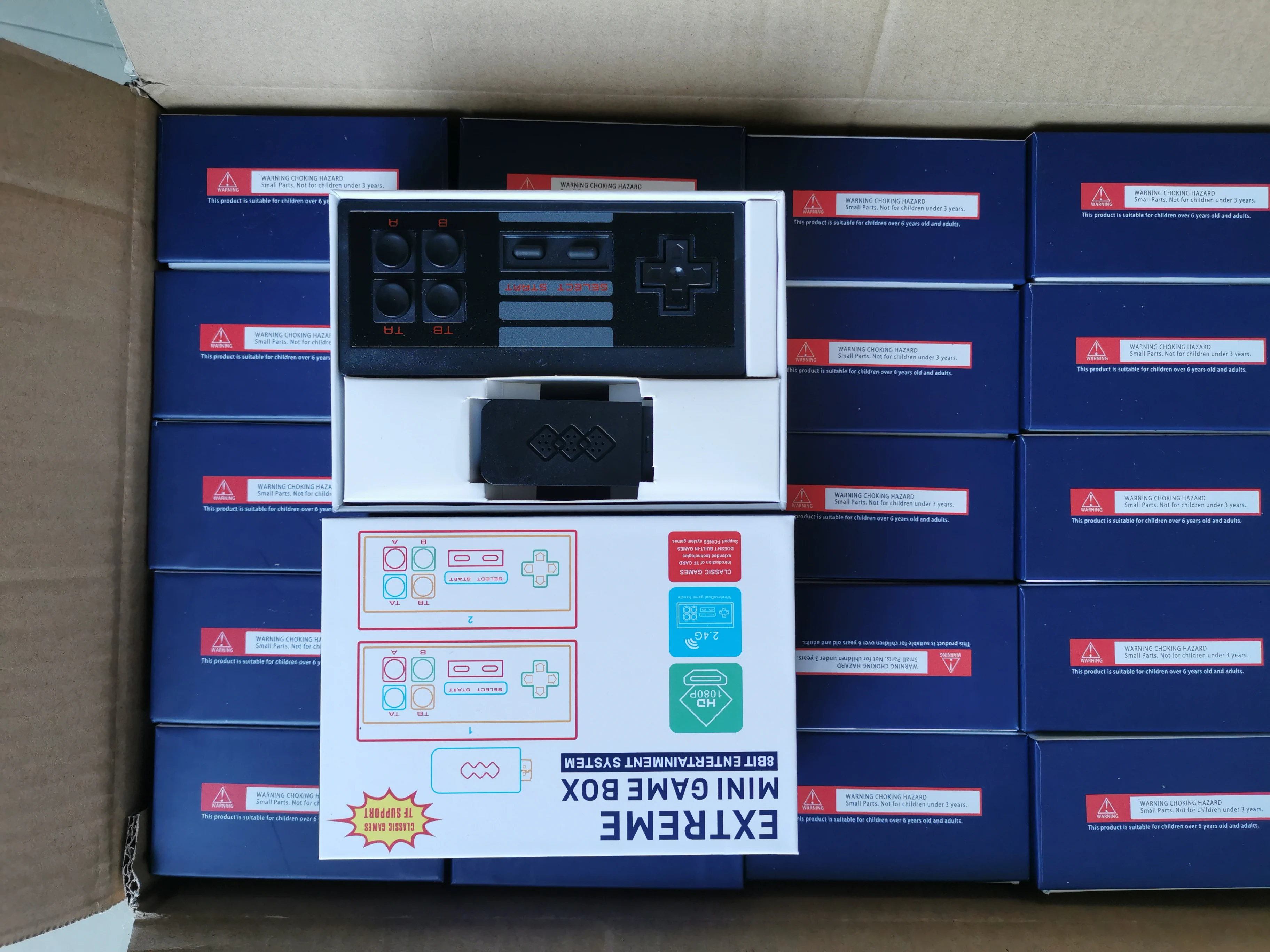 2021 updated U-Box Wireless USB stick Game Console HD TV Out  With Dual Gamepad have saving game process and can add more games