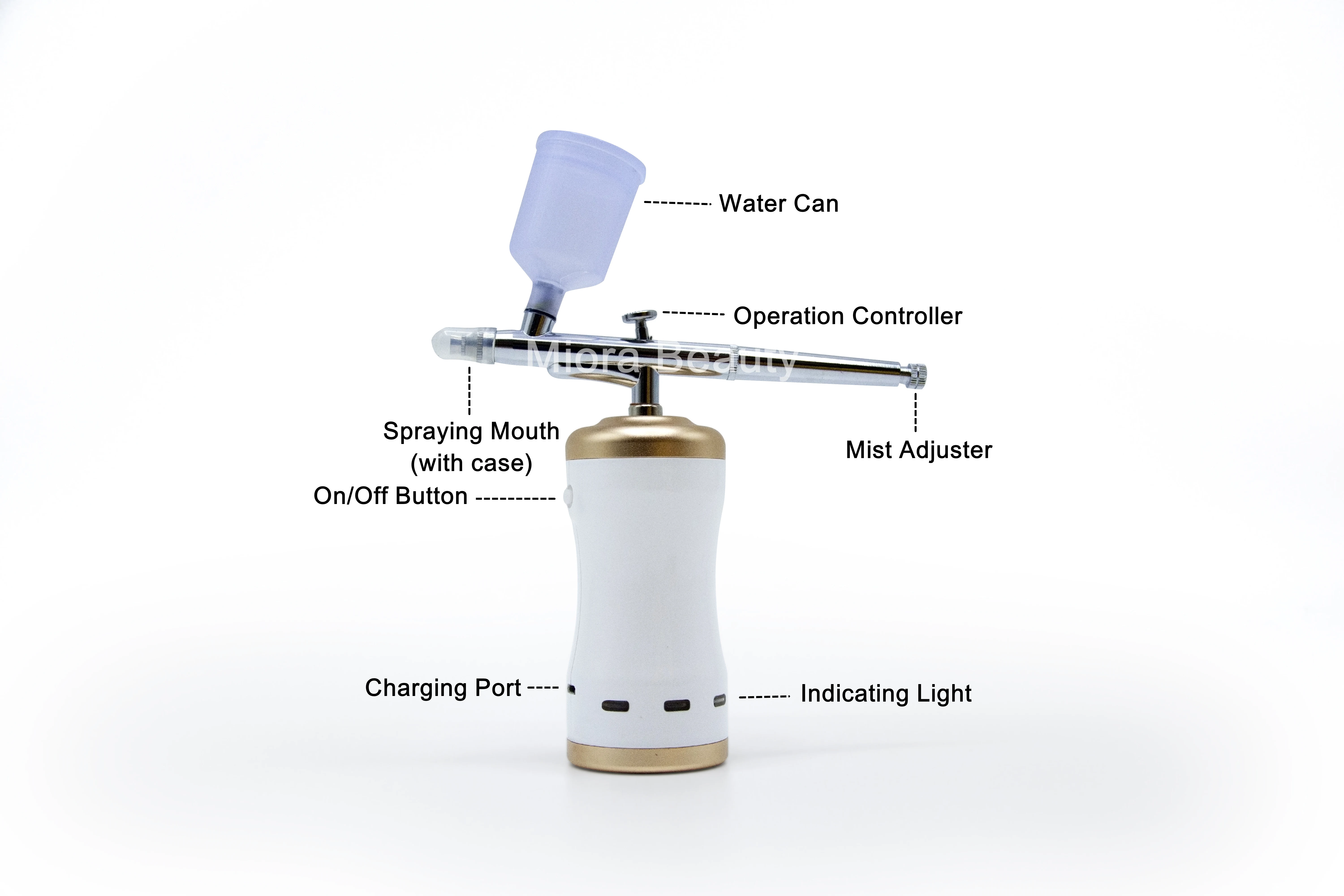 Rechargeable Cordless air brush makeup machine -single action  airbrush kit