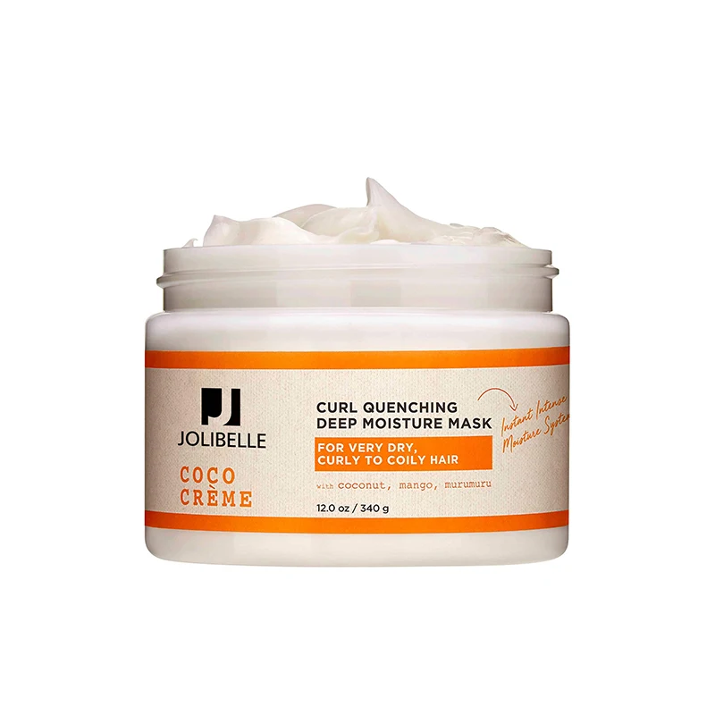 Натуральный Кокосовый крем для сухих вьющихся волос Органическая маска ухода за волосами