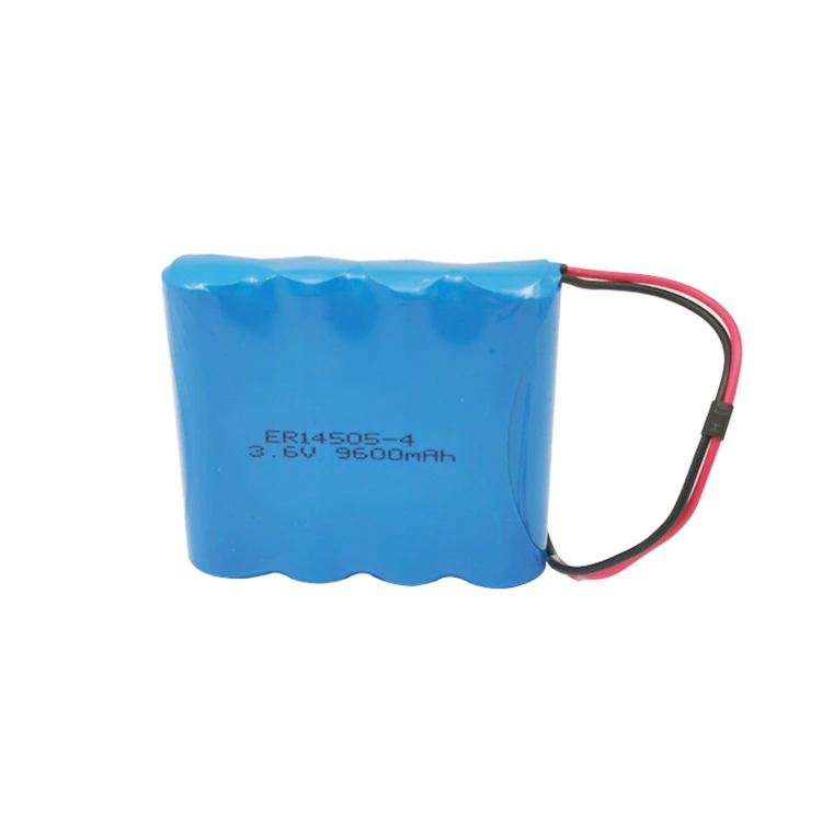 ER14505 4P 3 6 V 9600mAh 10.8Ah 10800mAh Li-SOCl2 литиевая батарея неперезаряжаемая добавка кабеля и разъема JST