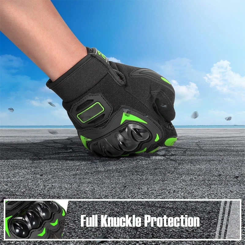 OEM Custom Motorcycle Gloves With Logo Sports Full Finger Anti Slip Gel Pad Motorcycle Bike Gloves