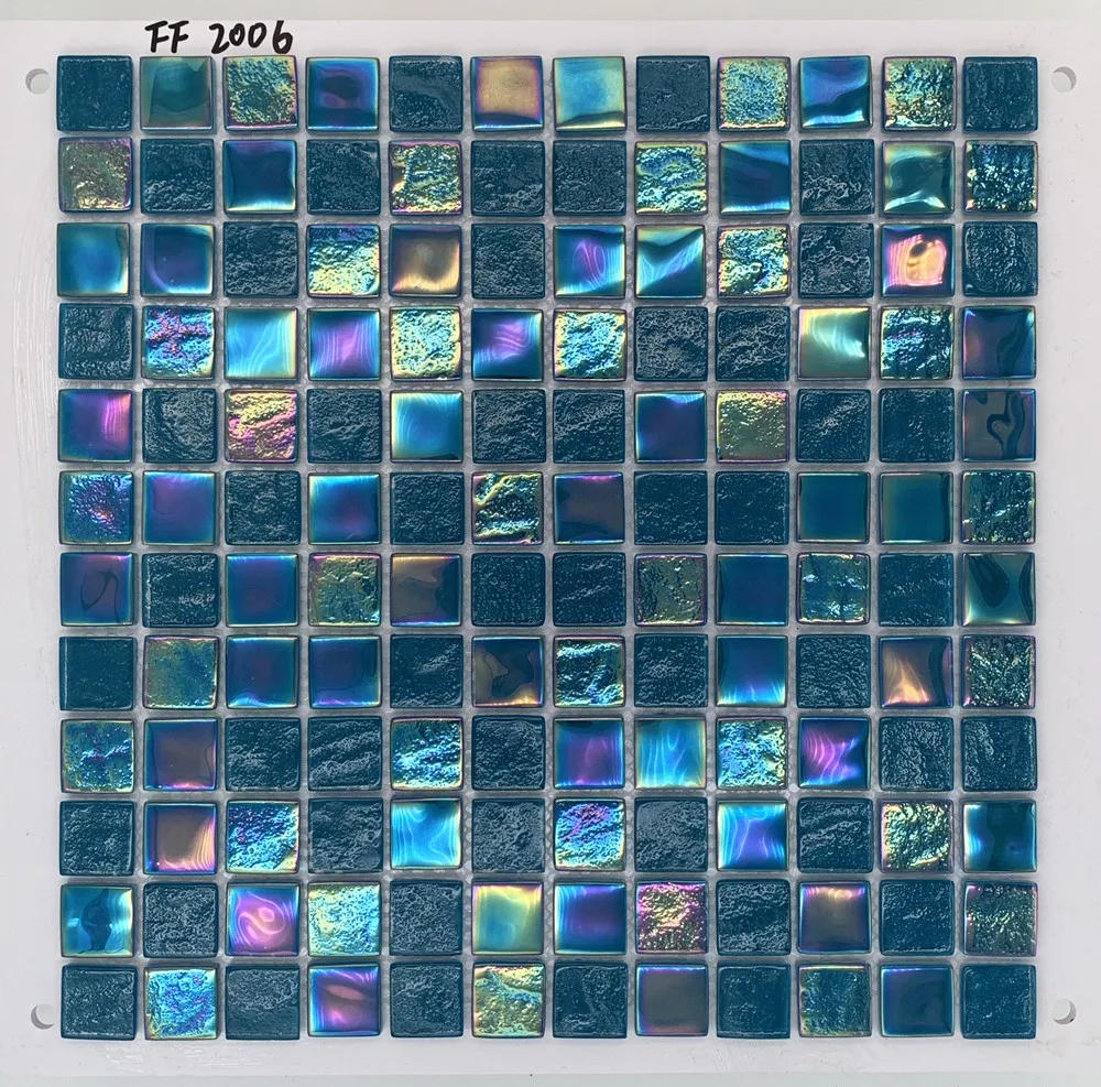 48X48MM swimming pool blue color mosaic tiles