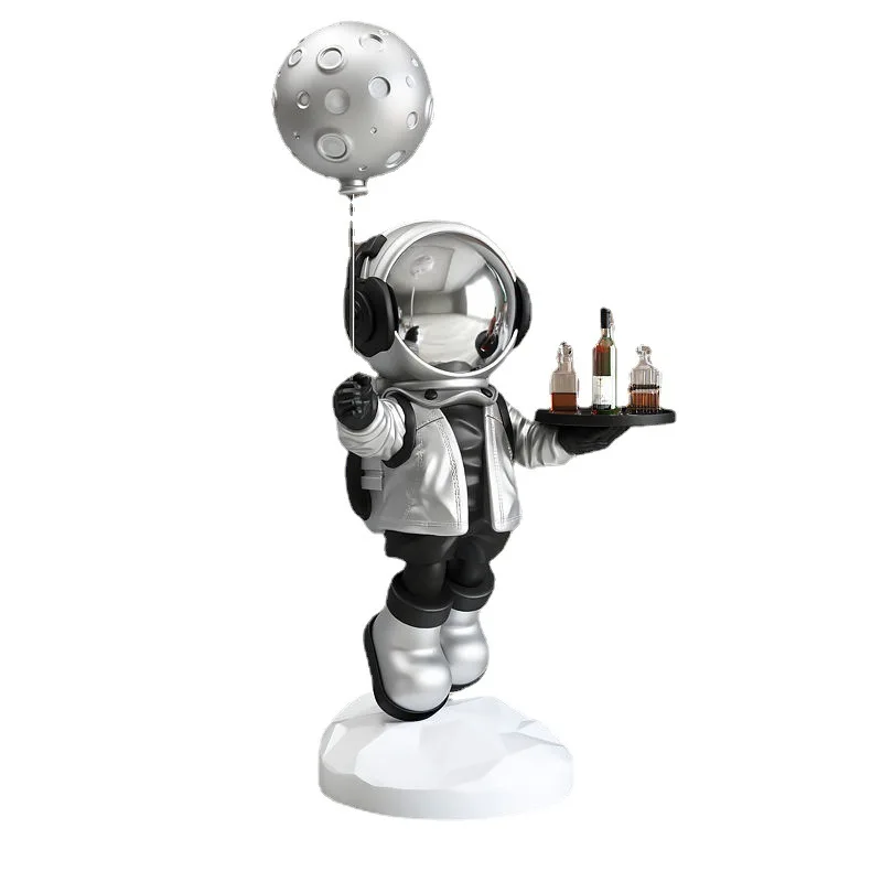 Astronaut Statue Figure Sculpture Astronaut Night Light Landing Ornament 110 Cm Astronaut Sculpture For Home Decorations