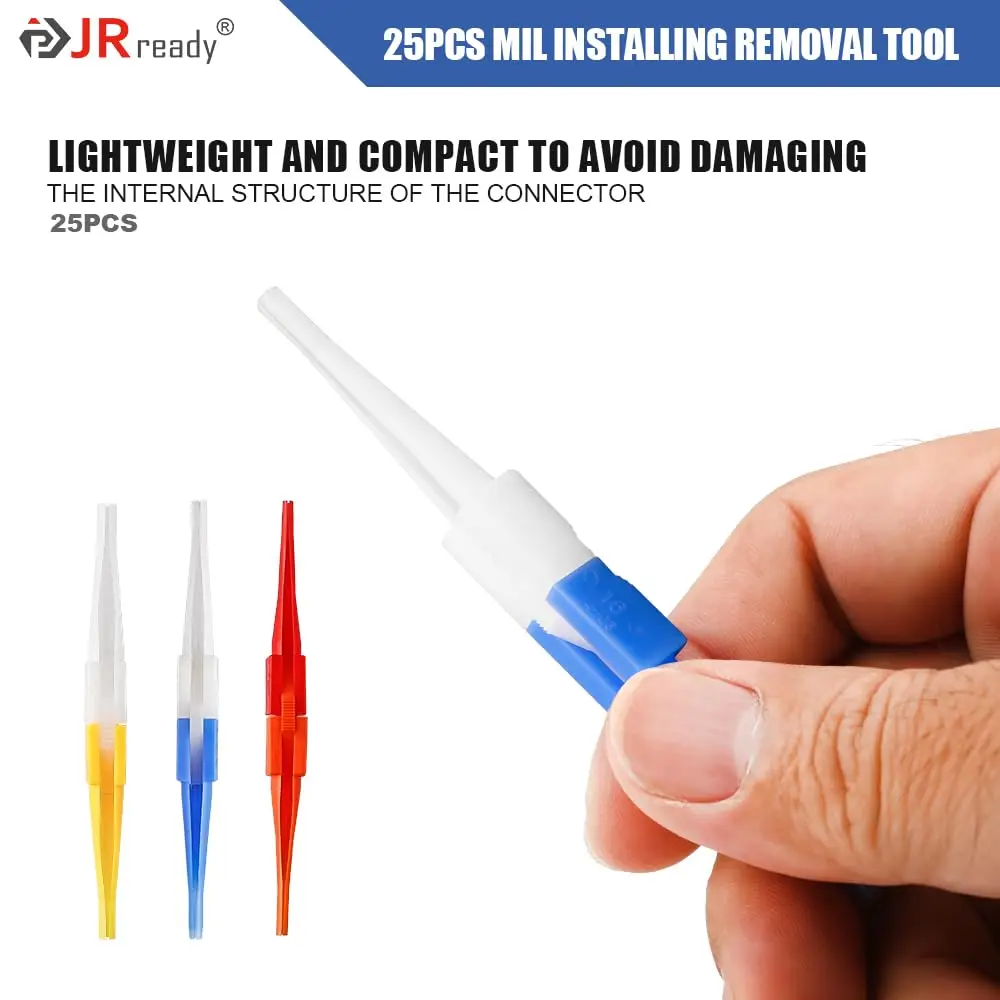 JRready M81969 14 03 16 Solid Barrel Contact Installing Removal Tool for Electrical Connectors in Wiring Interconnect (25pcs)