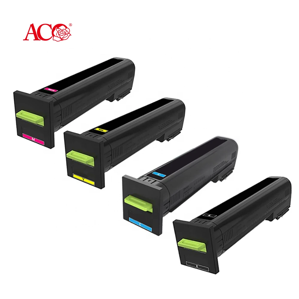 ACO Оптовая Совместимость для Lexmark CS820 CX820 CX825 CX860 BK C M Y Цветной картридж с тонером