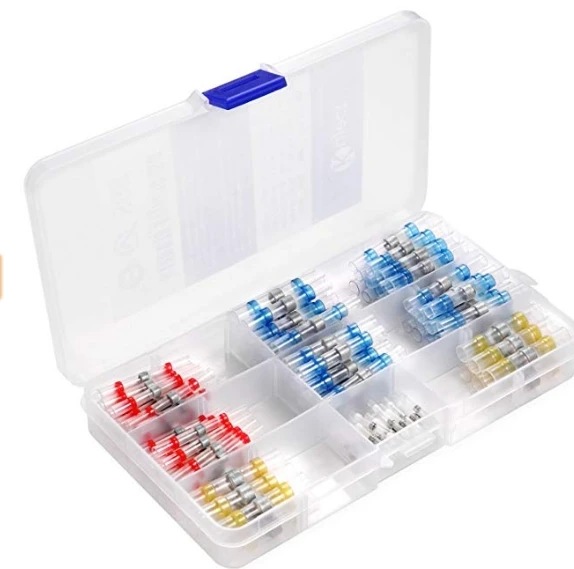 Factory Direct 100PCS Solder Joiners Solder Seal Heat Shrink Butt Wire Connectors