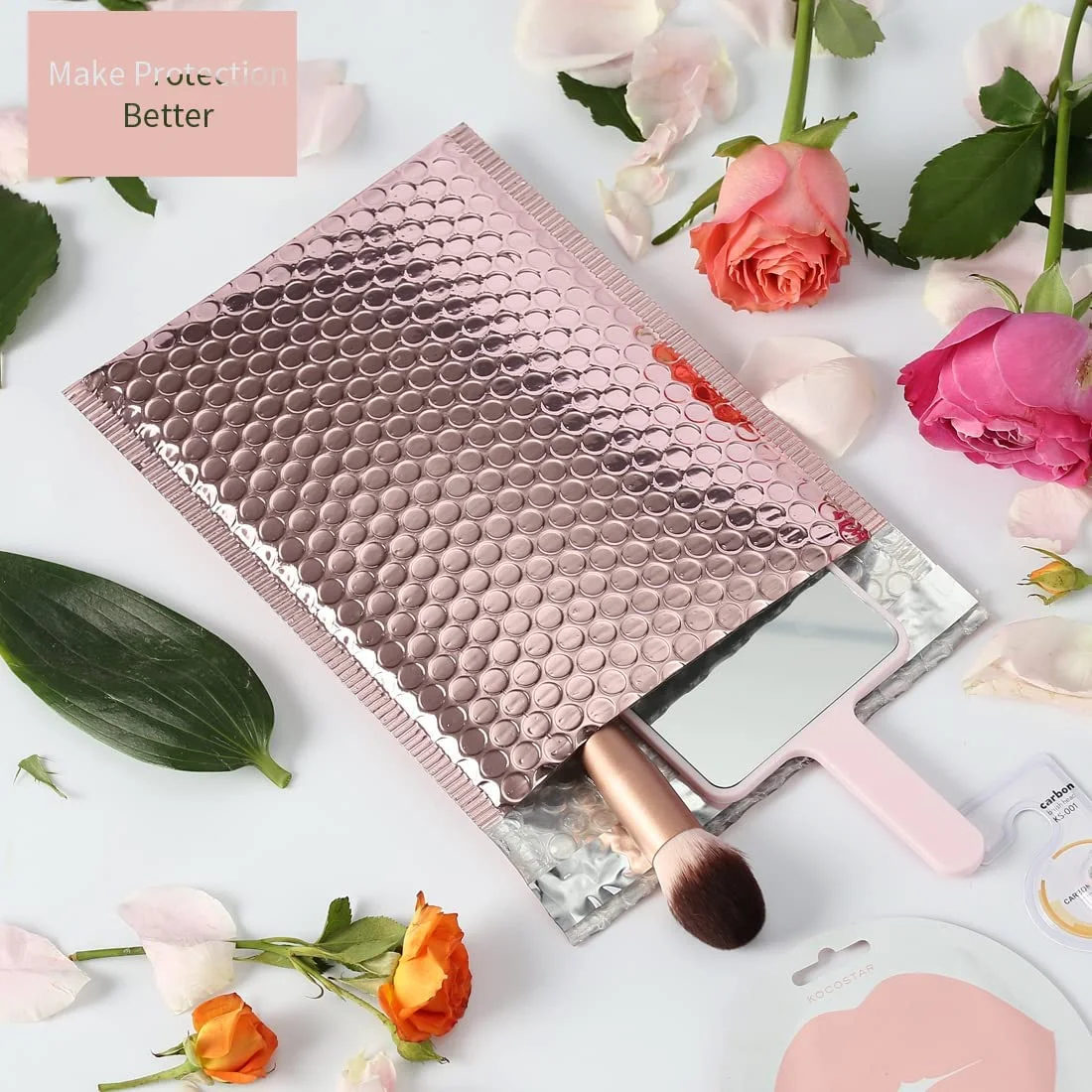 CTCX Custom Mailing TearProof Express Bubble Mailer Air Padded Envelopes Postage Bubble Mailer Bags Metallic Poly Bubble Mailer