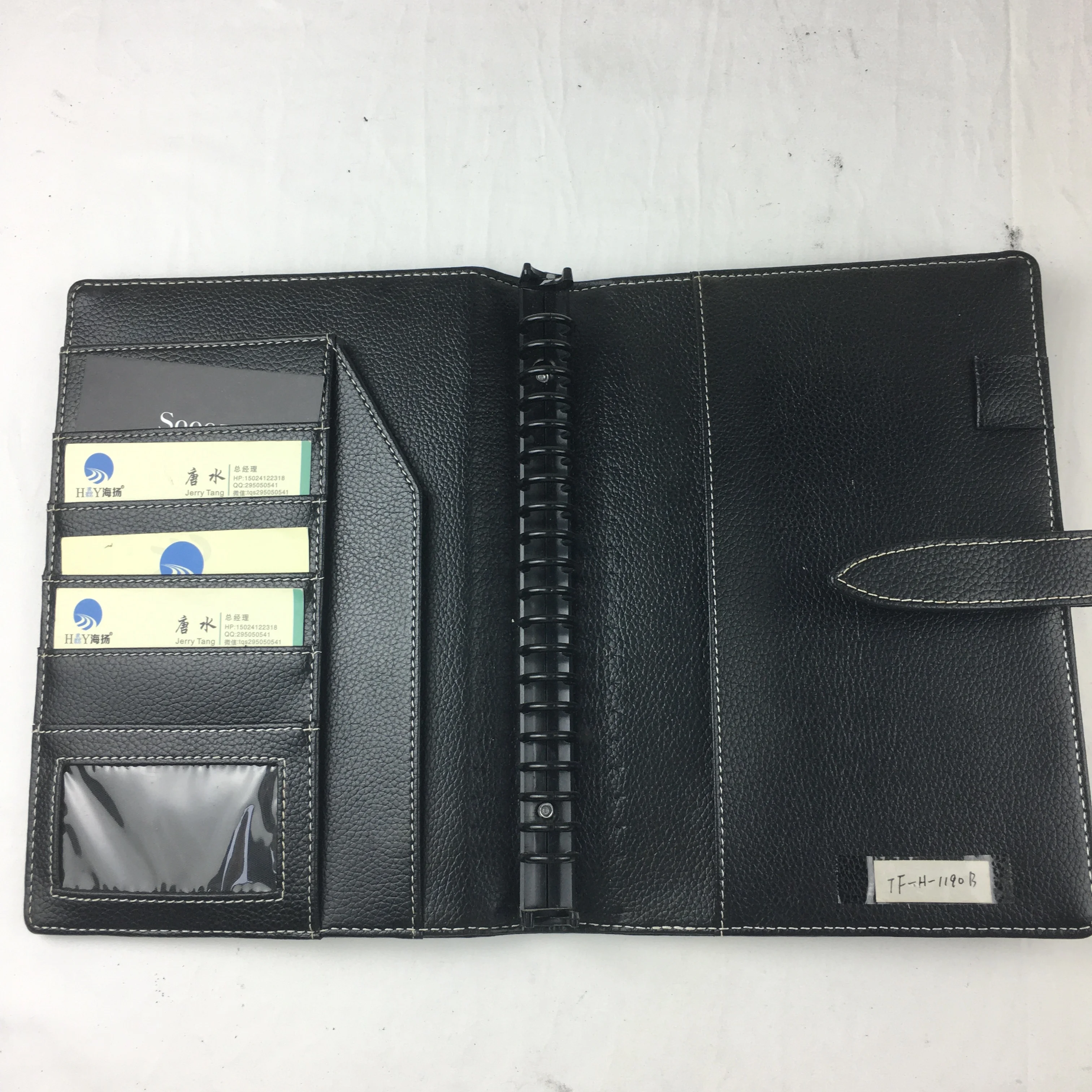 Custom business leather  Planner vintage logo Diary PU leather Notebook Multi-function Notepad series  with loose leaf