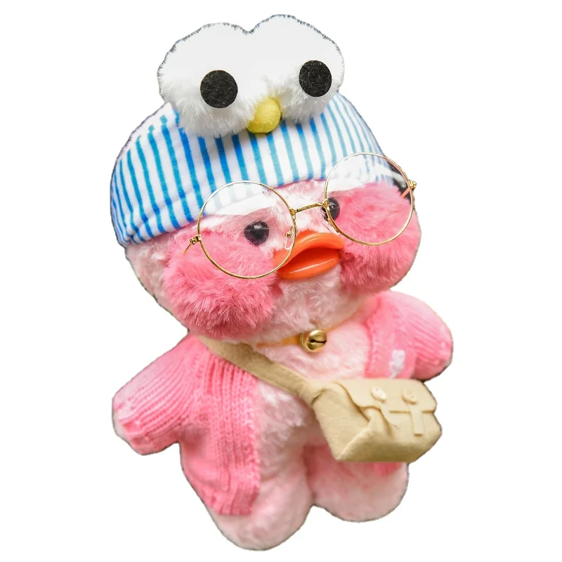 2022 утка с гиалуроновой кислотой и очками, плюшевая подушка, кукла, подарок на день рождения, игрушка, желтая утка lalafanfan для детей