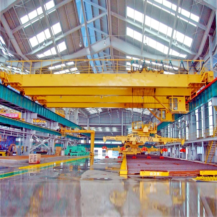 Контроль кабины QC 40 тонн двухлучевой электромагнитный мостовой кран