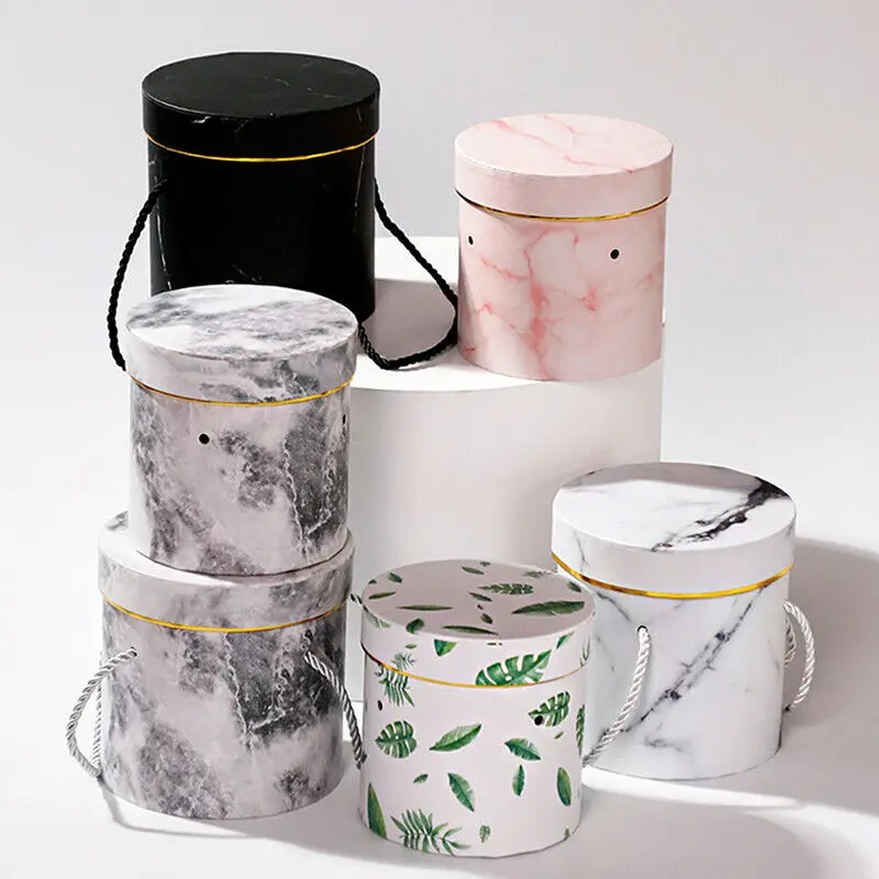 
Custom Round Floral Storage Gift Paper Packaging Box for Flower 