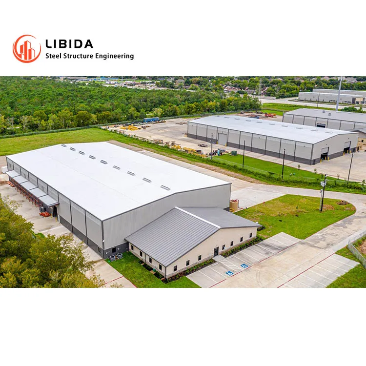 Premade Anti-Rust Steel Structure Metal Frame Warehouse with Fireproof Mineral wool Sandwich Panels