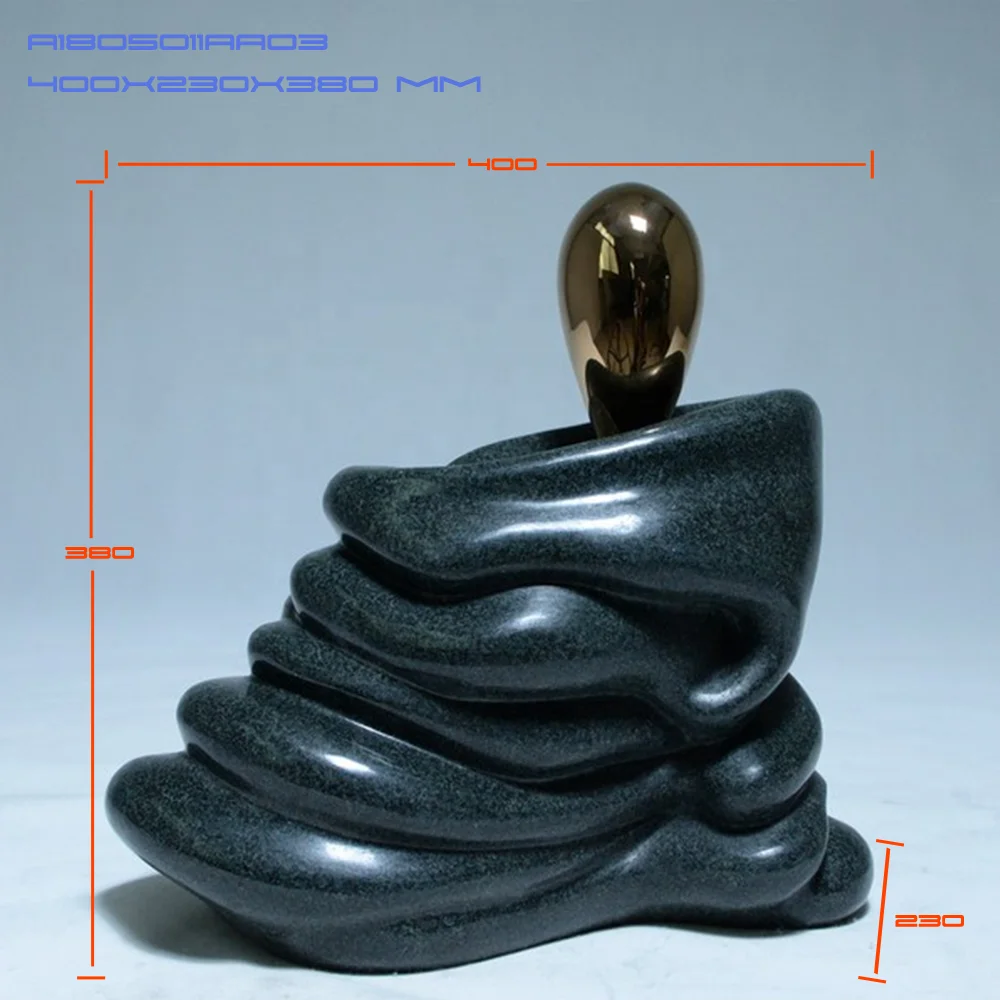 Natural stone custom statue sculpture marble abstract Art decorative marble sculptures inside home adornment