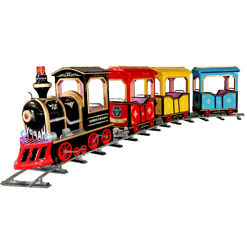 LTGFactory Wholesale  Electric Amusement Kids Track Rides Train Children Rail Train Kids Electric Amusement Train Rides For Sale