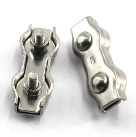Hot Sale Grade 304/316 Stainless Steel Duplex Wire Rope Clips 2mm-10mm