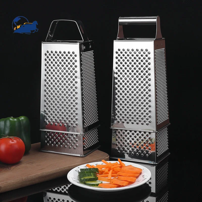 Stainless steel grater daily kitchen utensils four-sided grater multi-function vegetable cutter potato cheese grater peeler