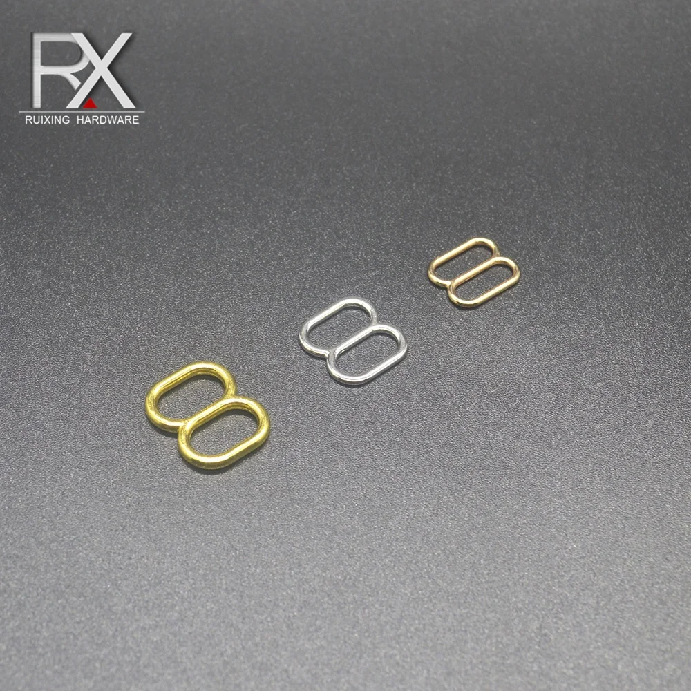 zinc alloy 8 shape adjust buckle leash adjuster for bras garment swimsuit strap buckle clasp metal fittings clothing accessory