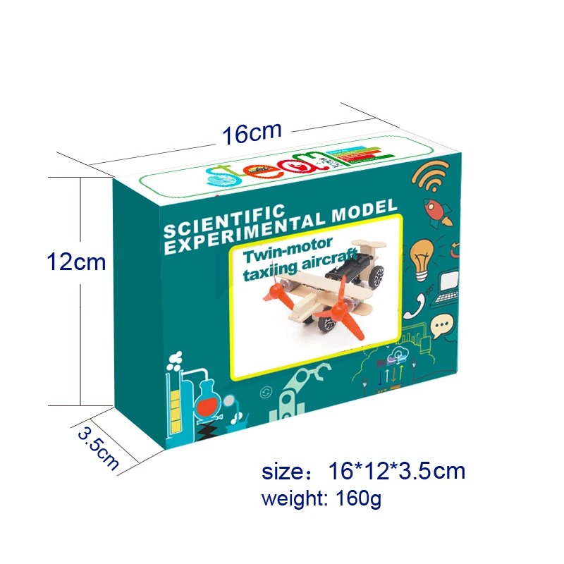 2024 Diy  Stem Novelty  Popular Kids Air Plane Airplane Toy Aeroplane Wood Educational Toys