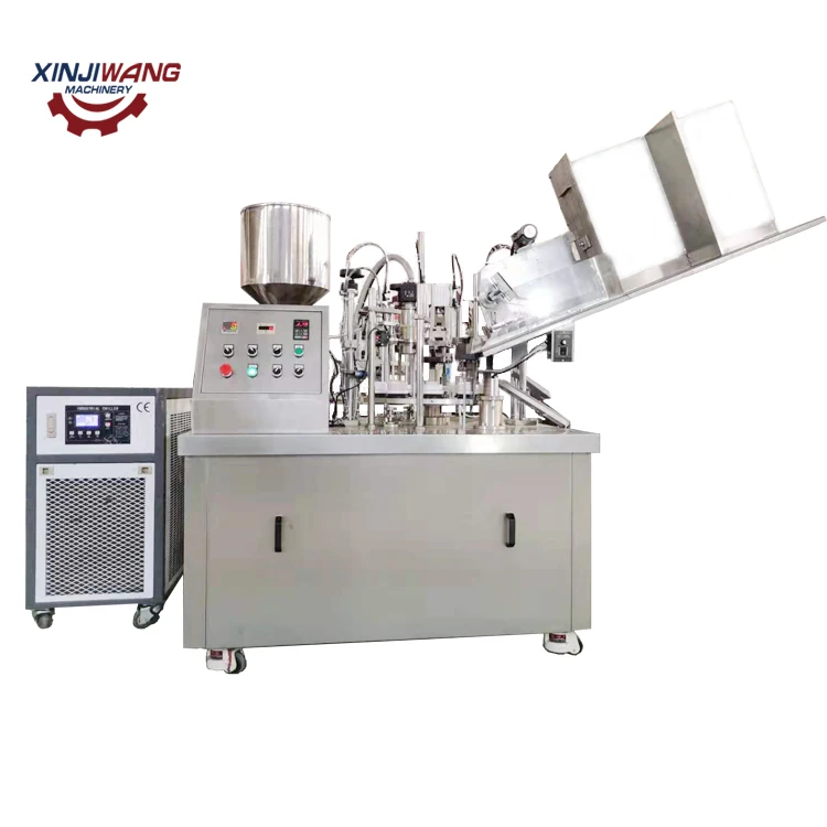 Safe and reliable hot air cosmetic soft tube filling and sealing machine automatic
