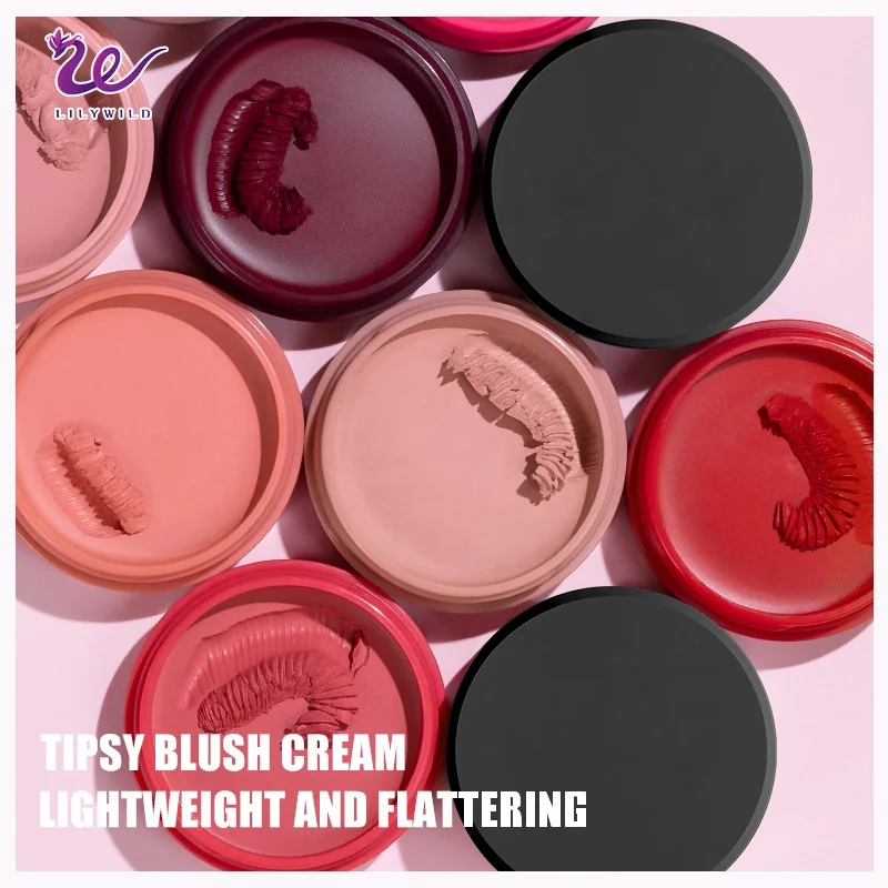 Lilywild Pigment Luxury Private Label Face balm Creamy Cheek Tint Vegan Custom Cream Blush on Make Up