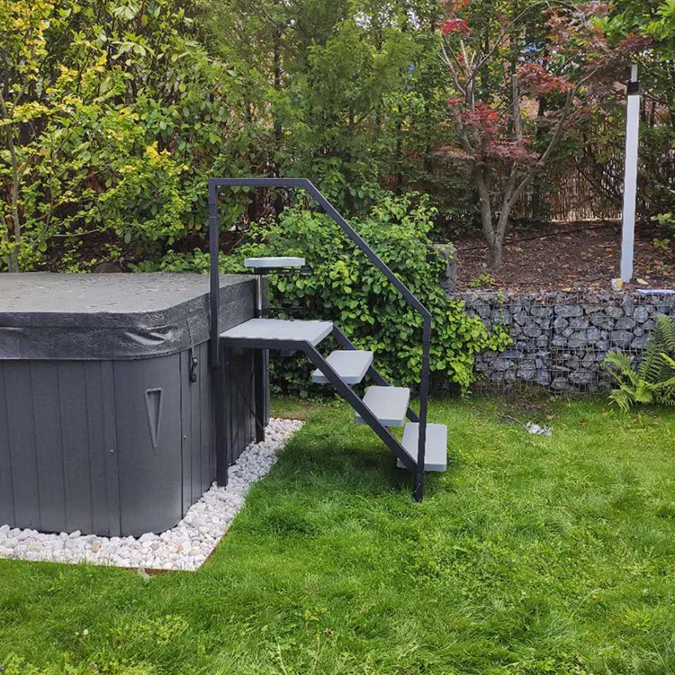 Taisheng New arrival hot tub parts outdoor PP Metal spa step swimming pool 3 or 4 tier hot tub step