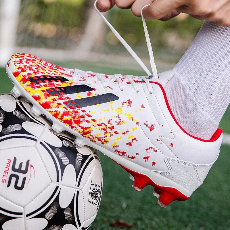 Новое поступление 2021, Мужская футбольная обувь, большие размеры, ультралегкие футбольные ботинки, кроссовки для мальчиков, Нескользящие, AG/TF, футбольные бутсы, ботильоны