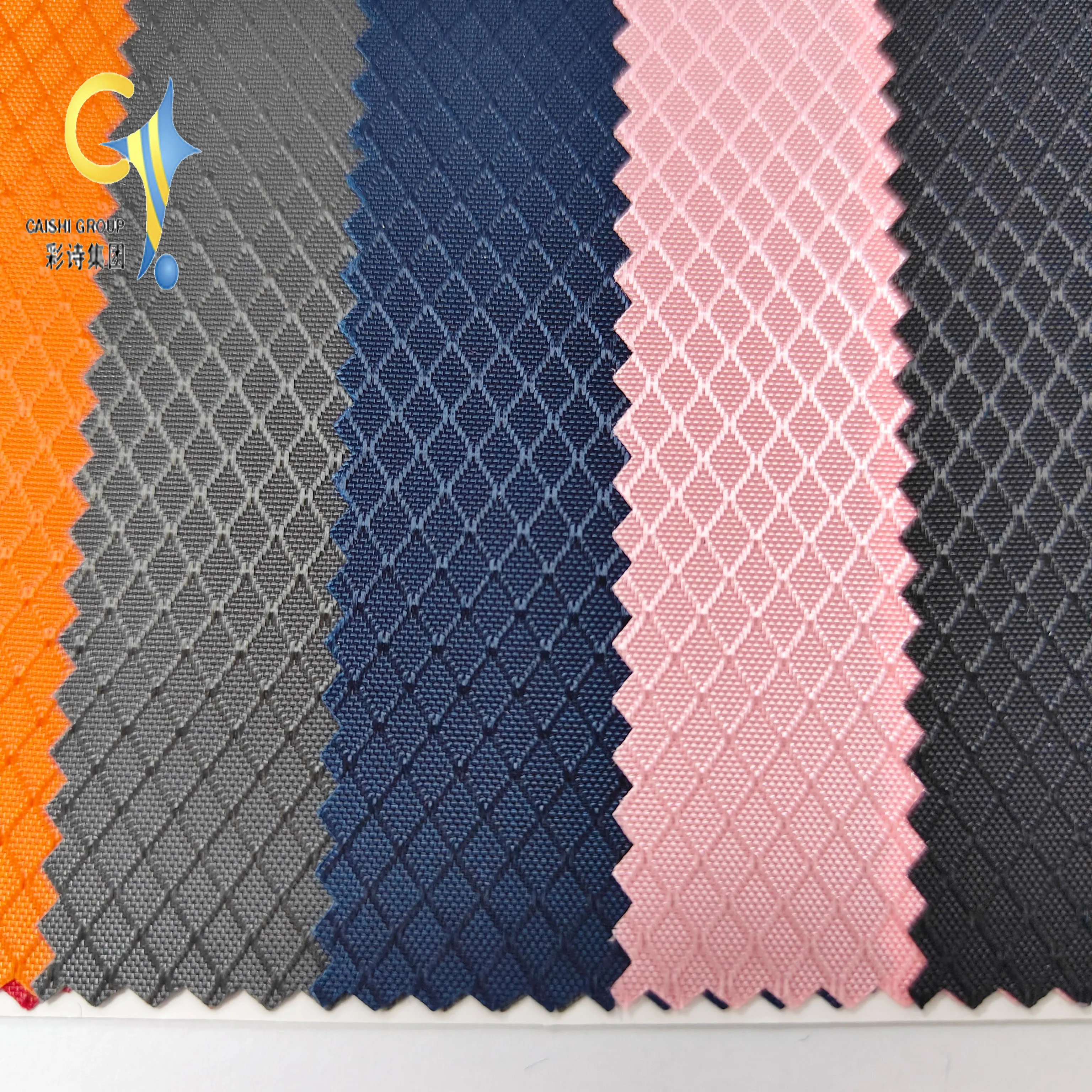 Rpet fabric 100% polyester ZY-002 500D Jacquard with PU coated for bag Luggage Outdoor oxford fabric