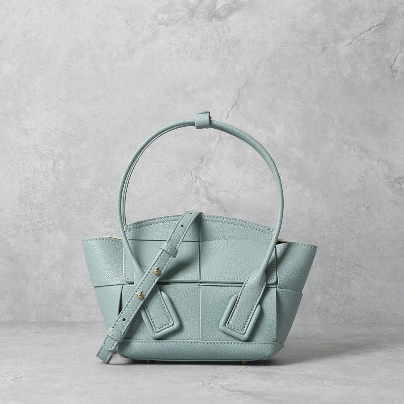 fashion women high class cowhide trapeze handbag high quality genuine leather tote bag