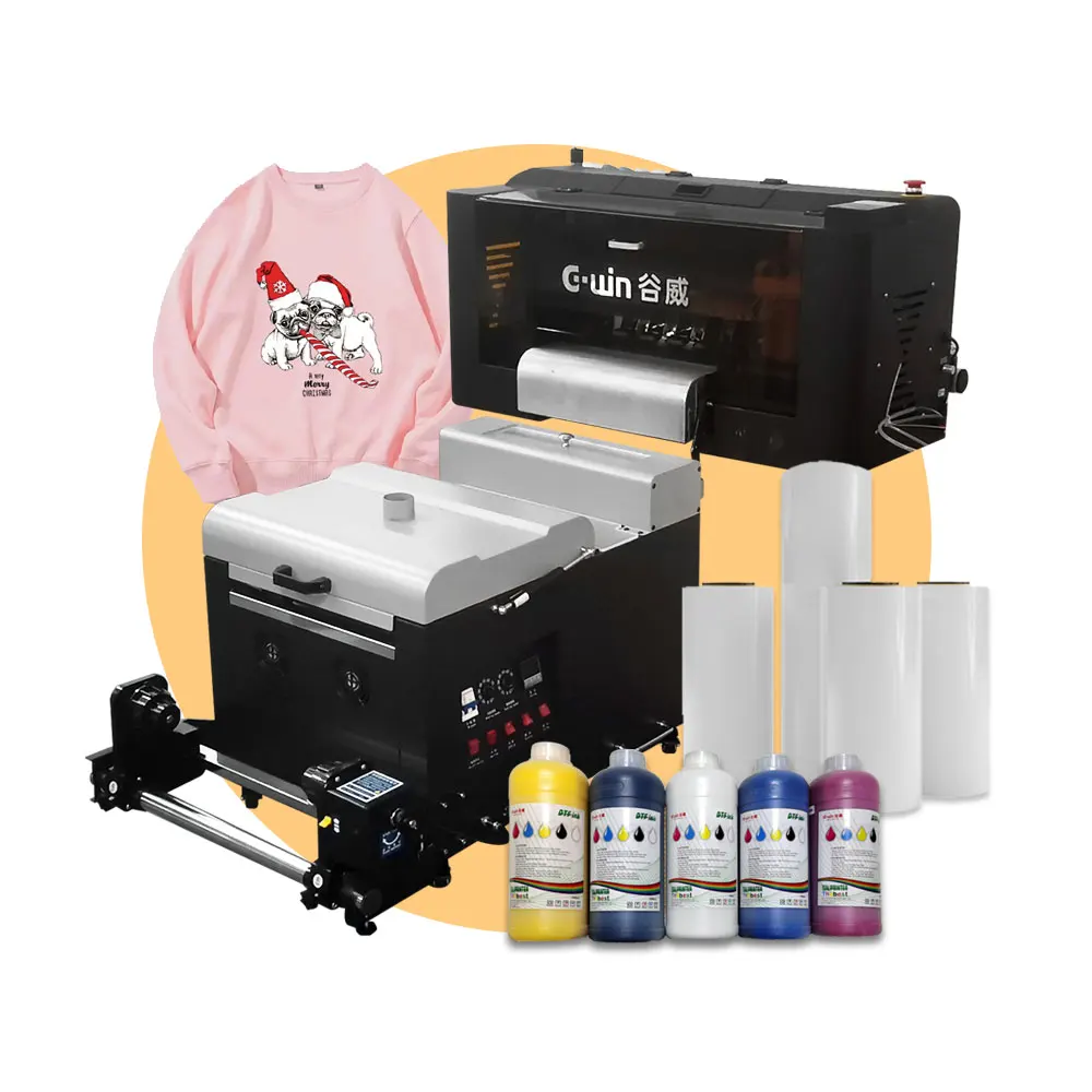 High quality dtf garment printer machine digital for xp600 with Epson xp600 printer  33cm maximum